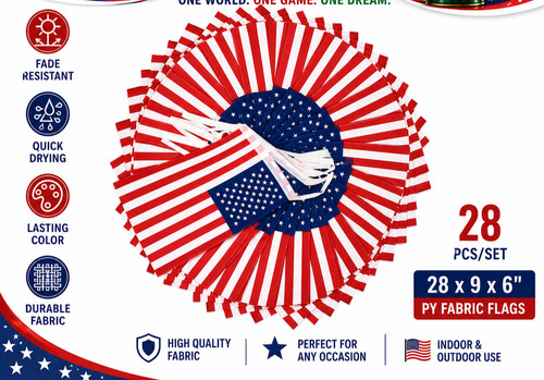 Usa 33ft bunting stars - 33ft, –