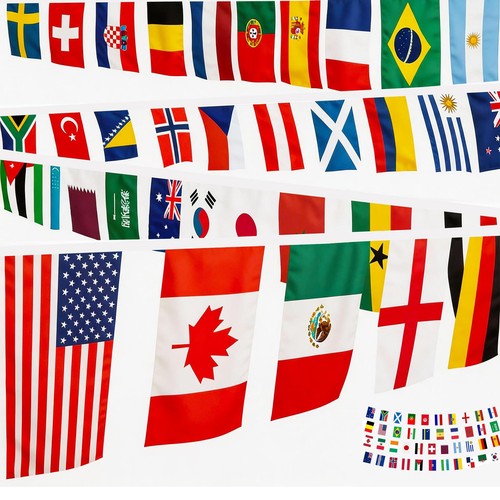 World cup flags - bunting, 2026