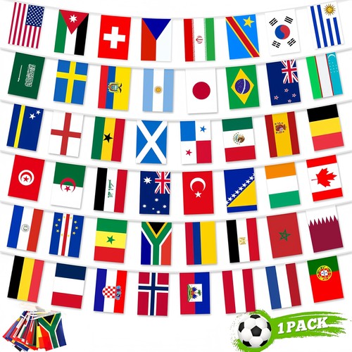 World cup bunting - world,