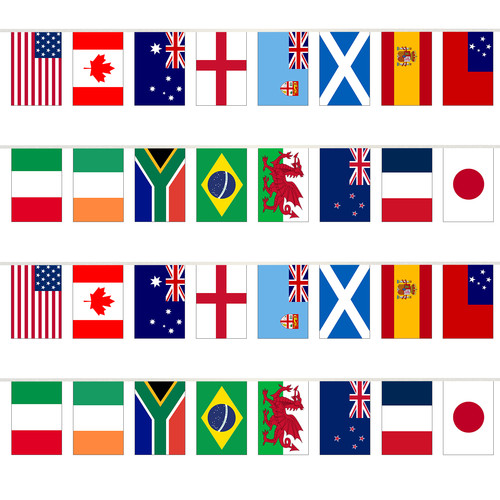 World cup football bunting 10m - world,