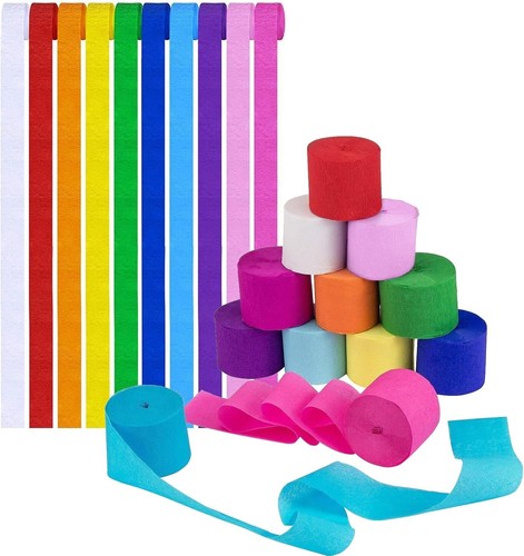 Crepe paper rolls - 3, 81ft