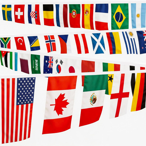 World cup flags bunting 2026 - world,