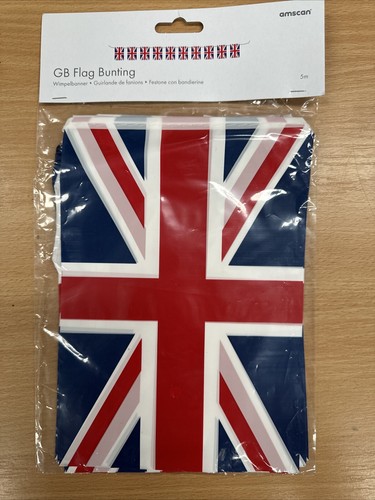 Flag bunting amscan - 5m, new
