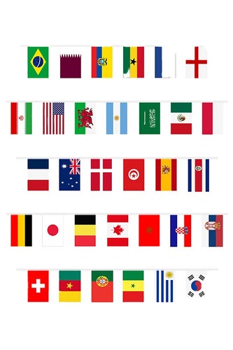 World countries flags bunting - world,