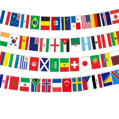 World flag bunting - bunting,