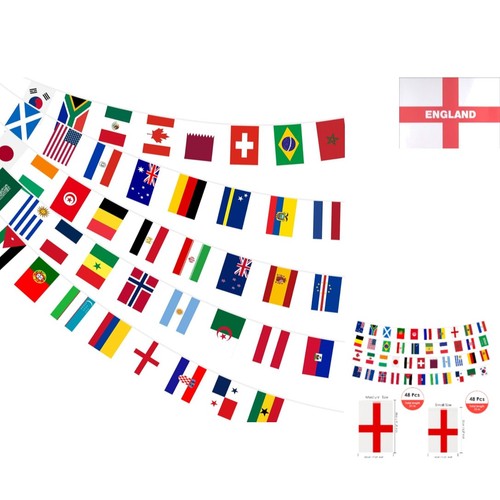Team world cup flag bunting - world,